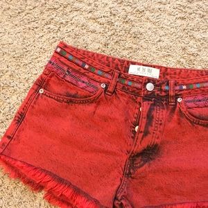 Free people denim shorts